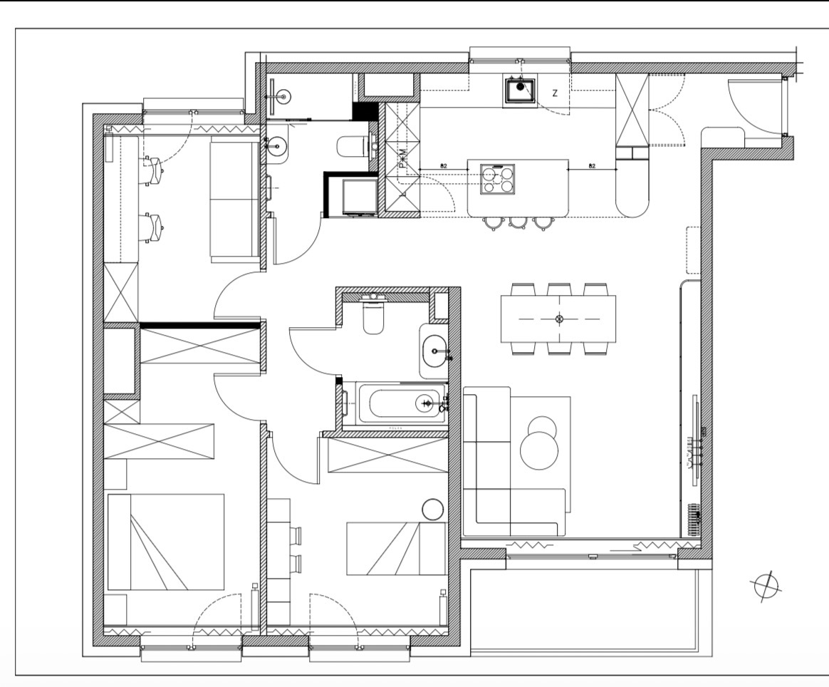 Jasne i nowoczesne 4 pokoje mieszkanie przy TAURON Arena Wieczysta - plan